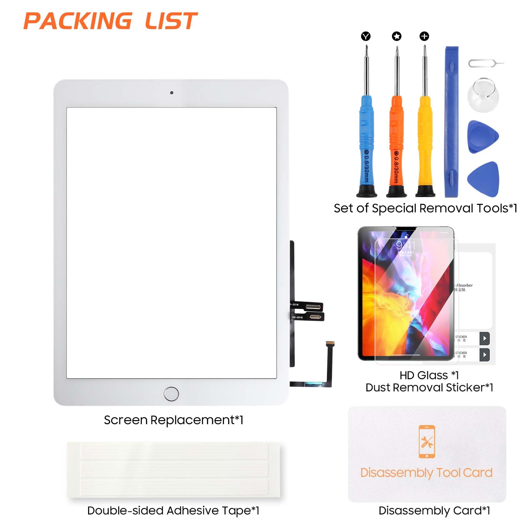Amazon.com: Screen for iPad 9.7 2018 Screen Replacement for iPad 6